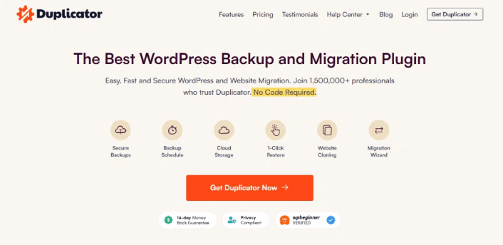 Duplicator WordPress Backup Plugin