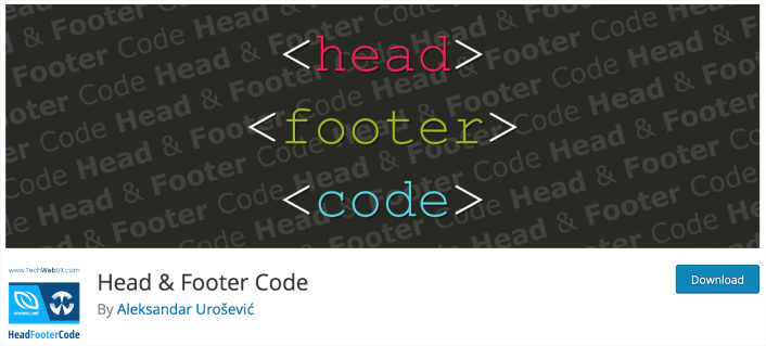 Header Footer Code