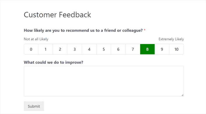 How to Create NPS Survey Form in WordPress