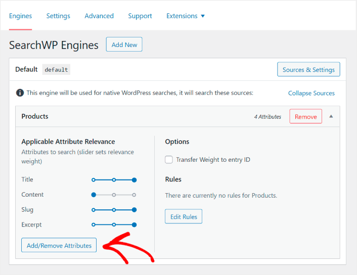 Product Attribute Search