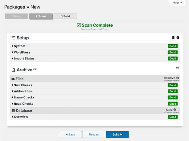 Build a Backup Package