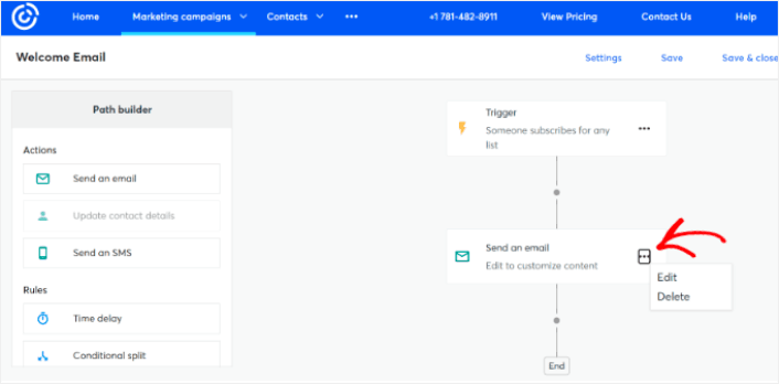 Create a campaign flow