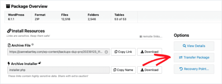 Site Migration with Duplicator