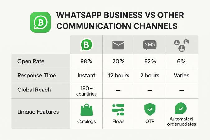 whatsapp features comparison