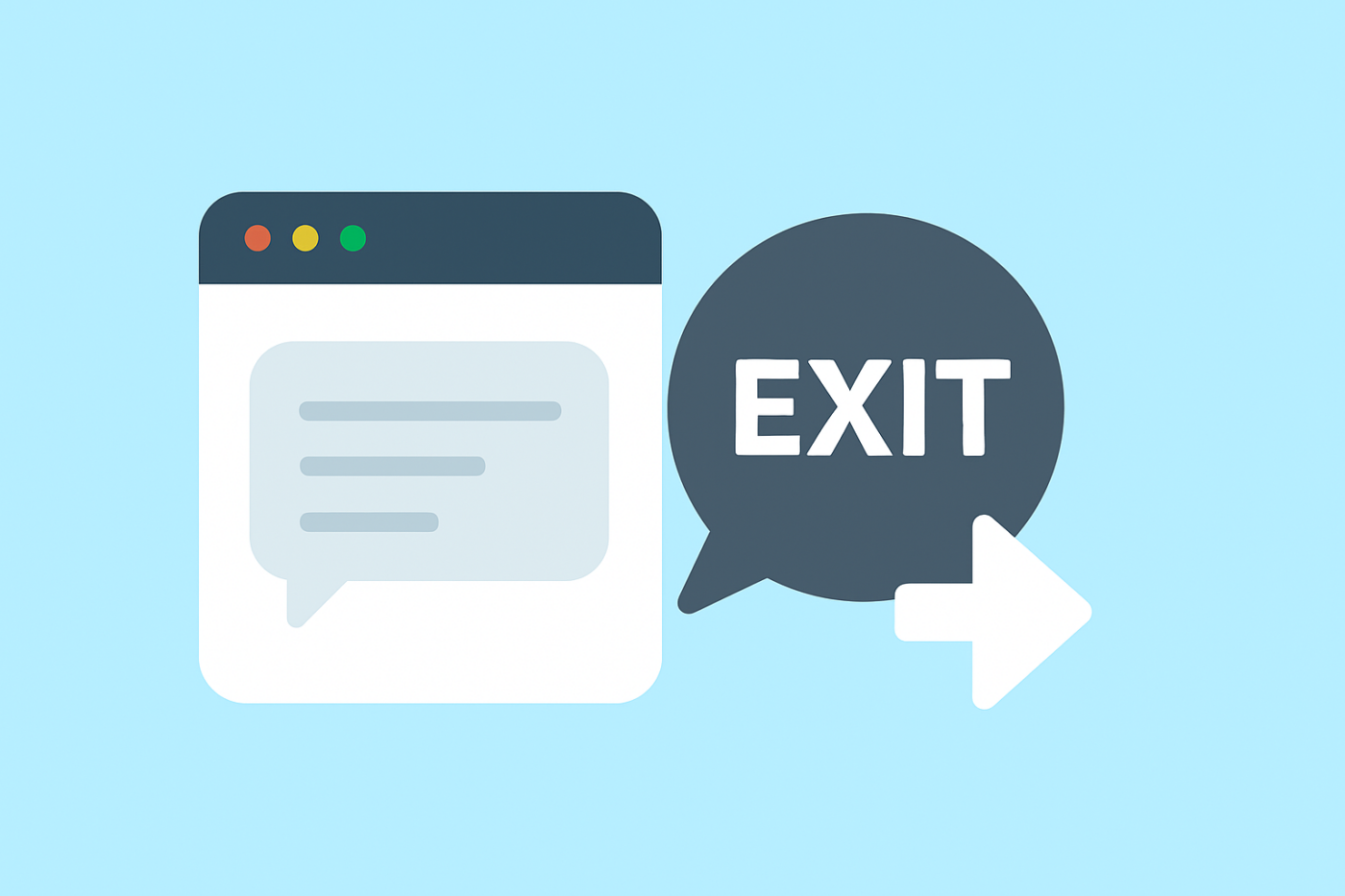 Exit Intent Chat Widget