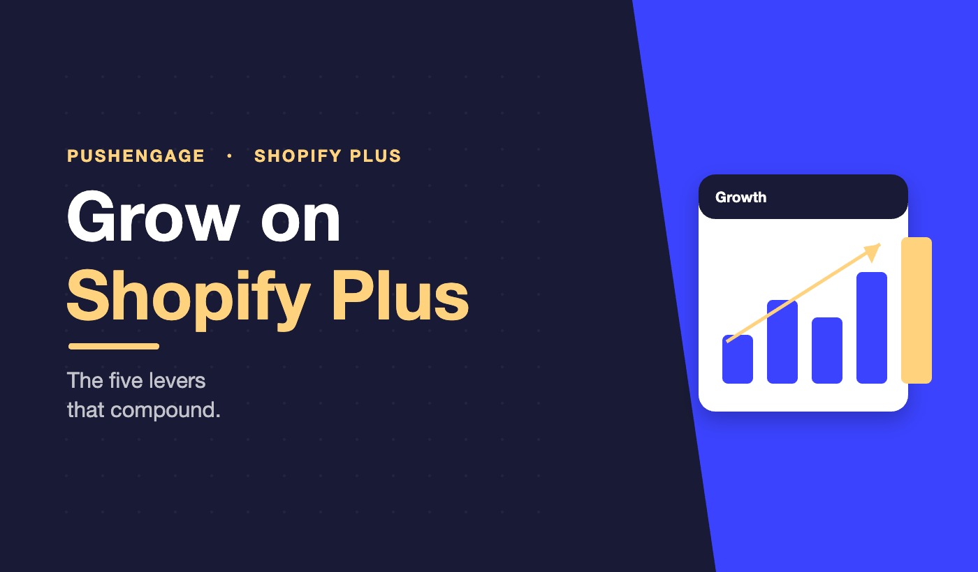 PushEngage featured image: grow on Shopify Plus