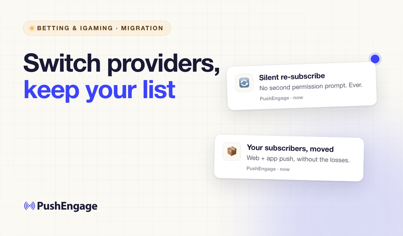 How to switch push notification providers without losing subscribers