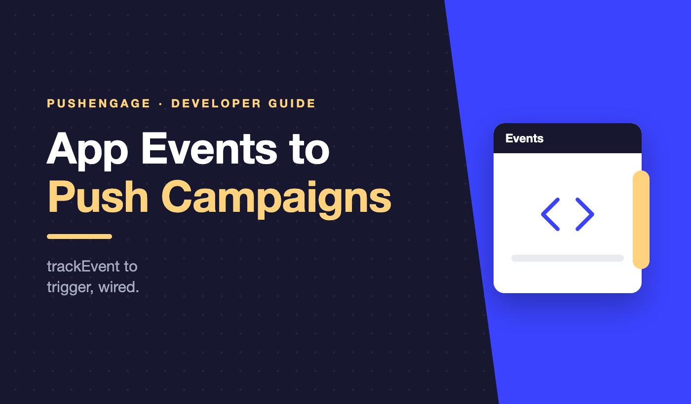 Trigger push notifications from app events