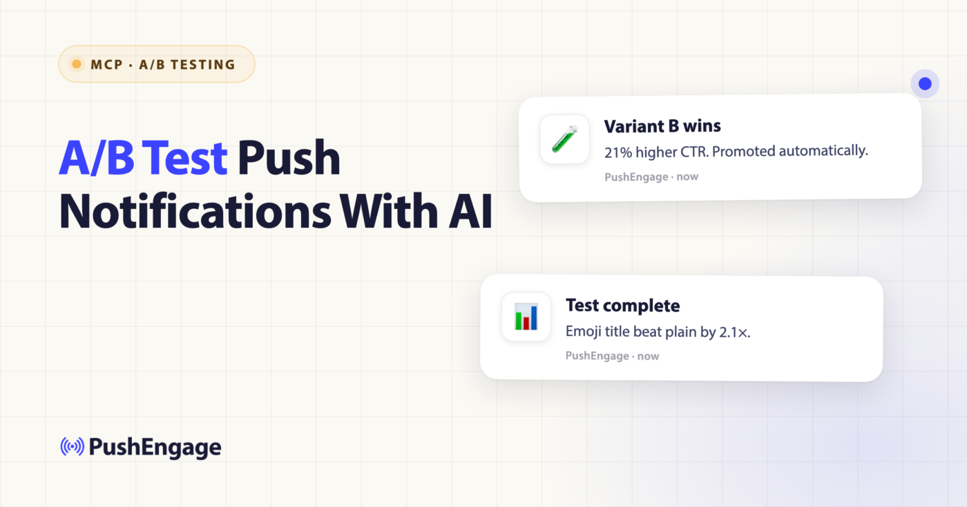 A/B testing push notifications with an AI assistant