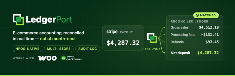 Synchronisation LedgerPort Shopify vers QuickBooks